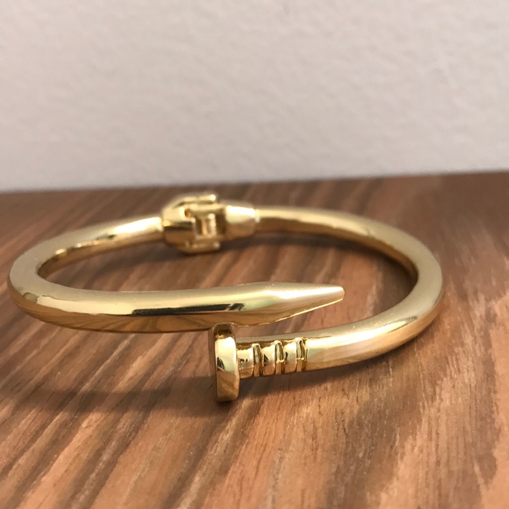 Gold Nail Bracelet